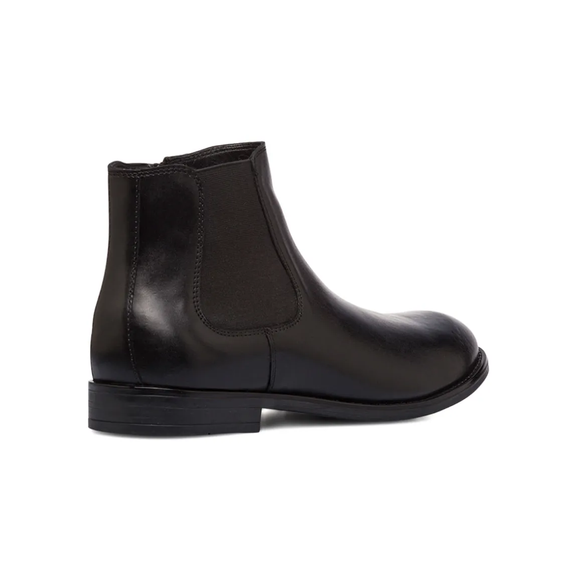 Stivaletti eleganti con fascia elastica neri in pelle da uomo La Cuoieria