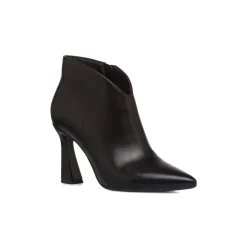 Stivaletti eleganti con tacco campana 9 cm neri da donna Lora Ferres