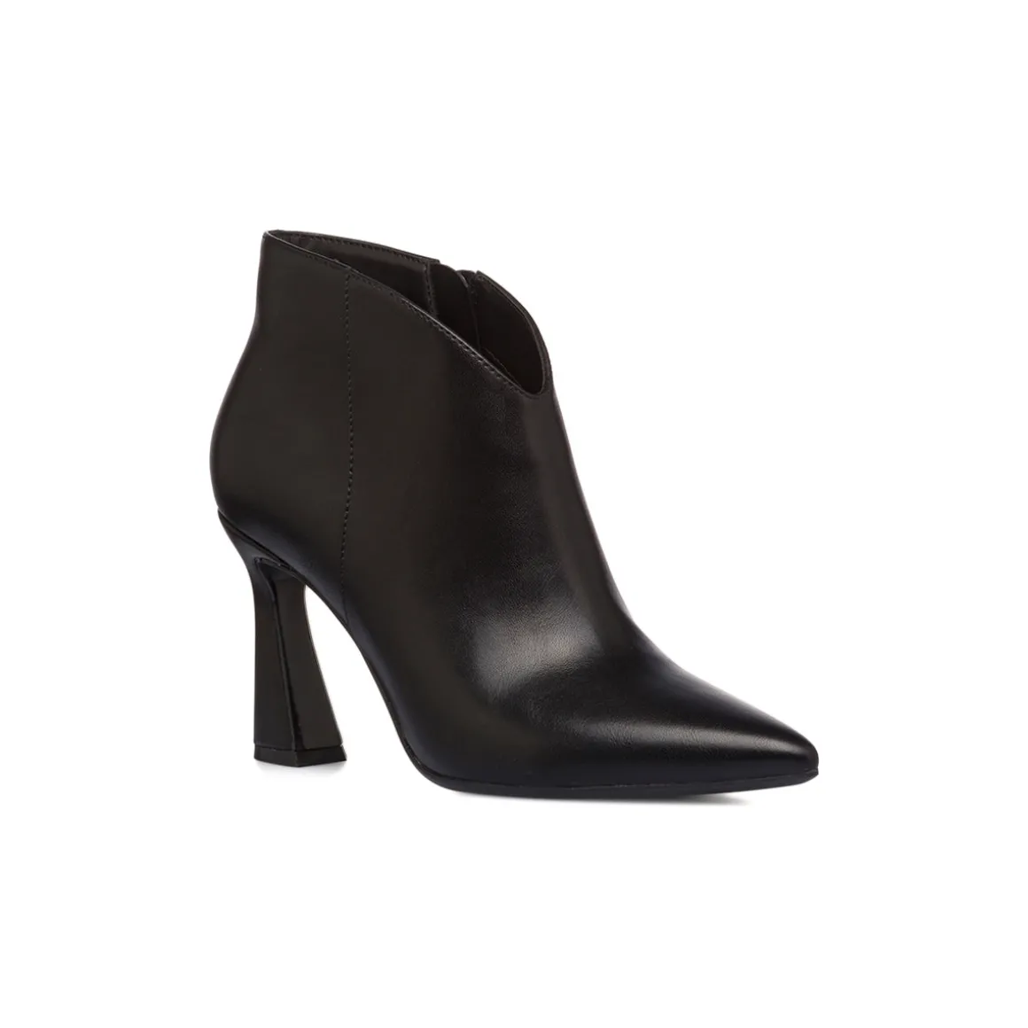 Stivaletti eleganti con tacco campana 9 cm neri da donna Lora Ferres