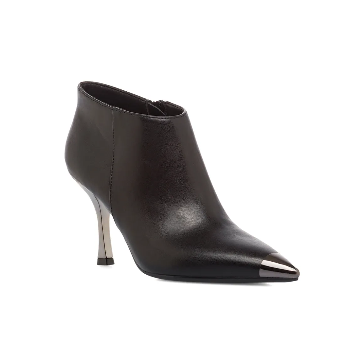Stivaletti eleganti neri con tacco 8,5 cm da donna e dettaglio metallizzato Lora Ferres