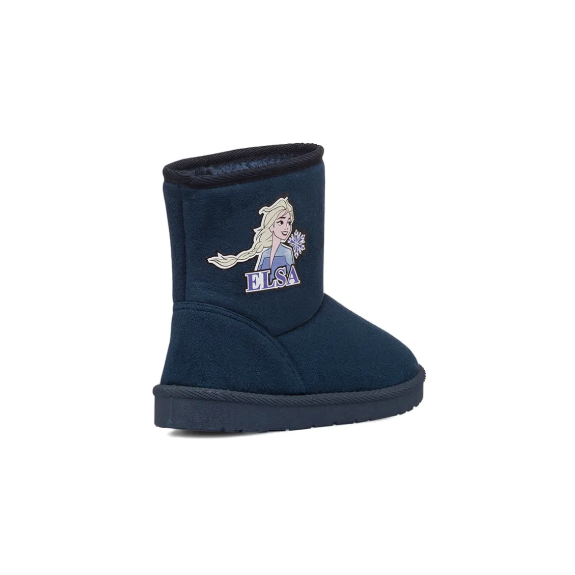 Stivaletti imbottiti da bambina blu effetto scamosciato Frozen