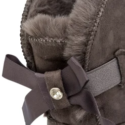 Stivaletti imbottiti da donna grigi con dettaglio fiocco sul retro Lora Ferres