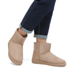 Stivaletti imbottiti effetto scamosciato khaki da Donna Lora Ferres
