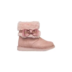 Stivaletti imbottiti rosa da bambina con finta pelliccia Le Scarpe di Alice