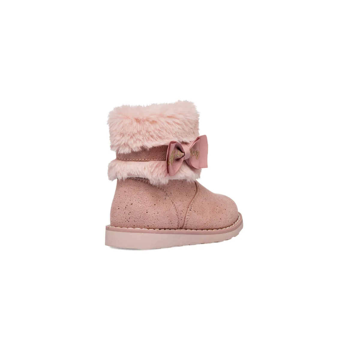 Stivaletti imbottiti rosa da bambina con finta pelliccia Le Scarpe di Alice