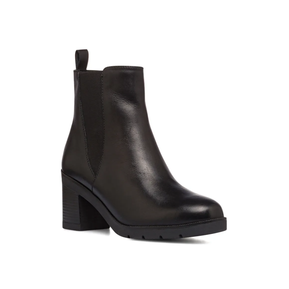 Stivaletti in pelle con tacco 7 cm neri da donna Formawell
