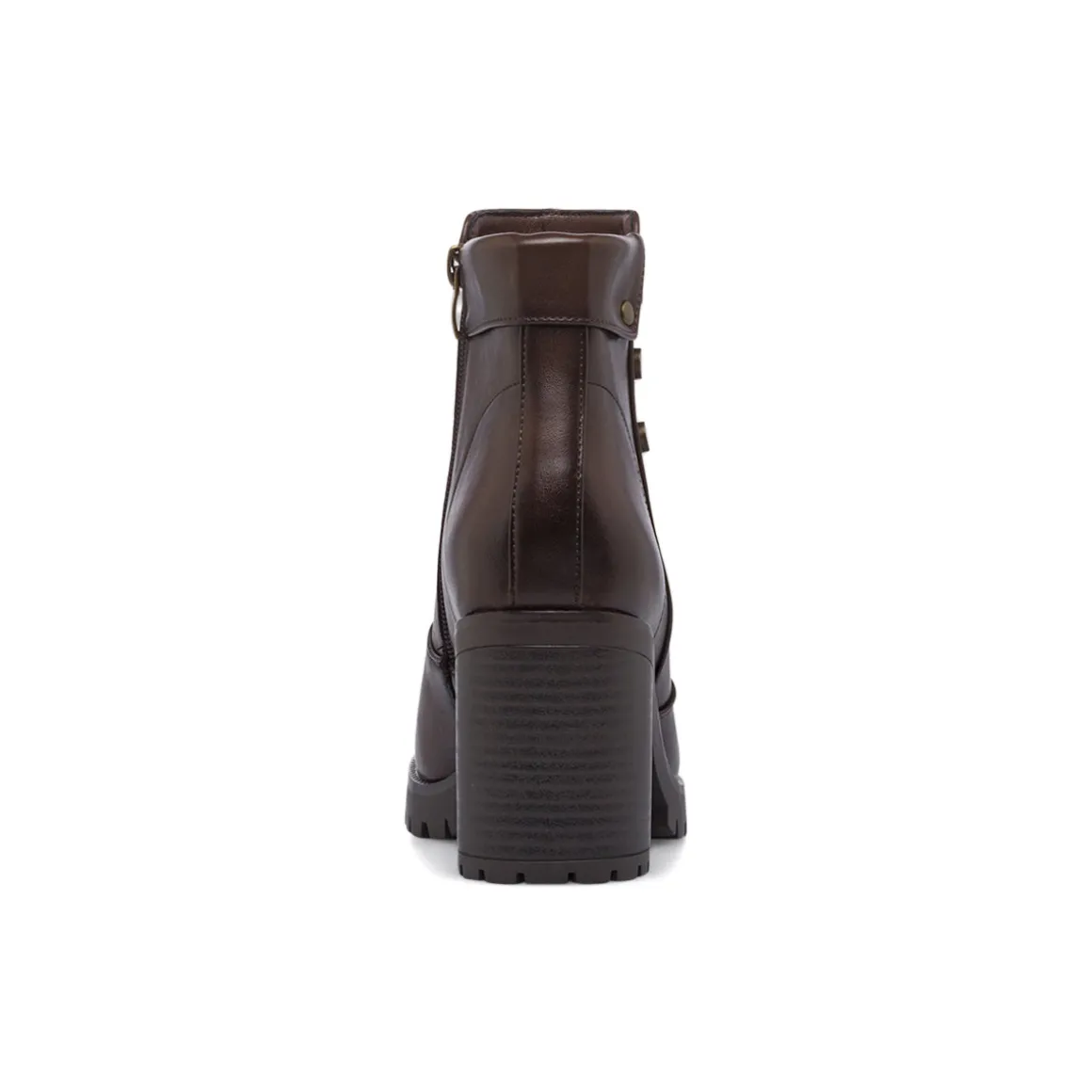 Stivaletti marroni da Donna con tacco 8,5 cm e bottoni Lora Ferres