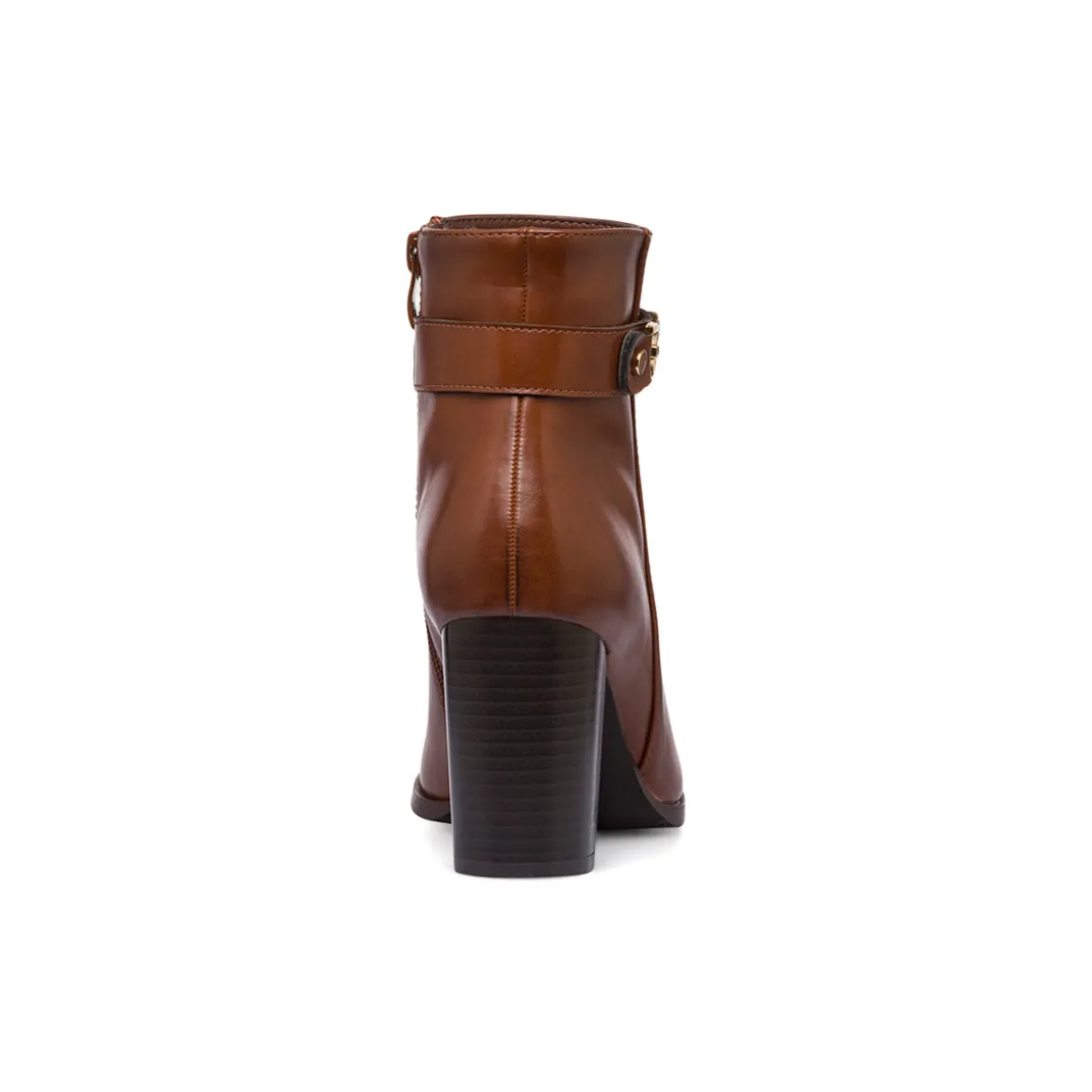 Stivaletti marroni da Donna con fibbia e tacco 8 cm Lora Ferres