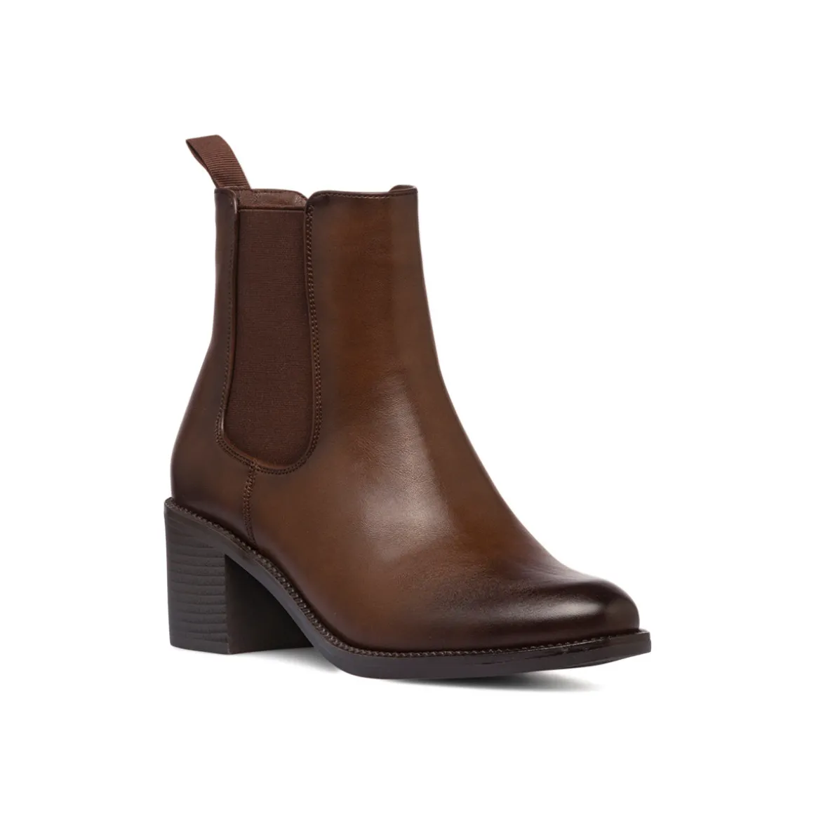 Stivaletti marroni da donna con tacco 6 cm e fibbie Lora Ferres