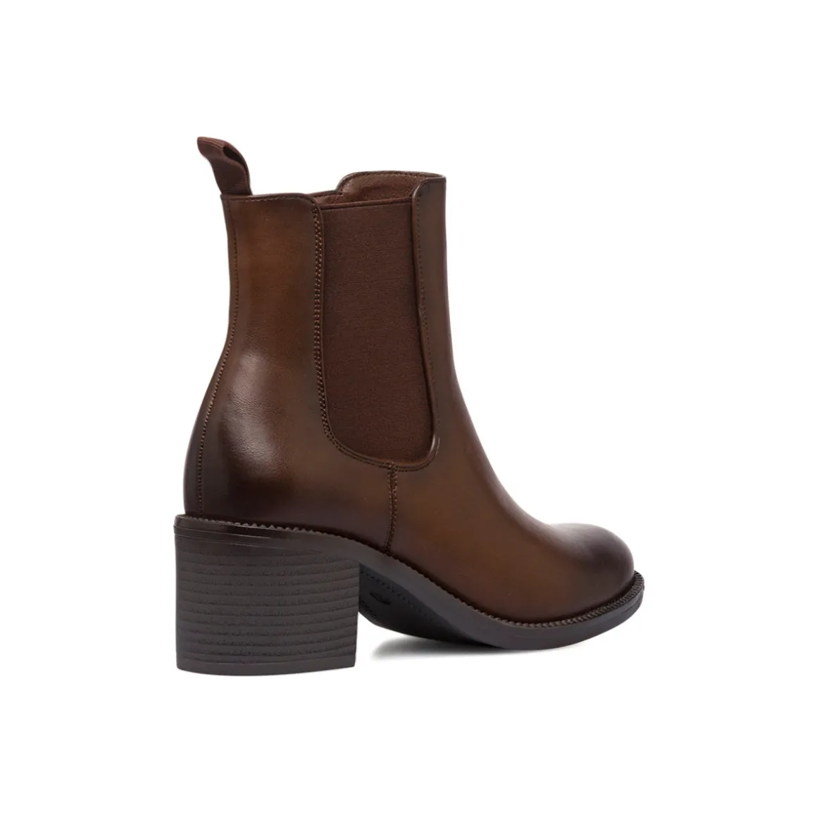 Stivaletti marroni da donna con tacco 6 cm e fibbie Lora Ferres