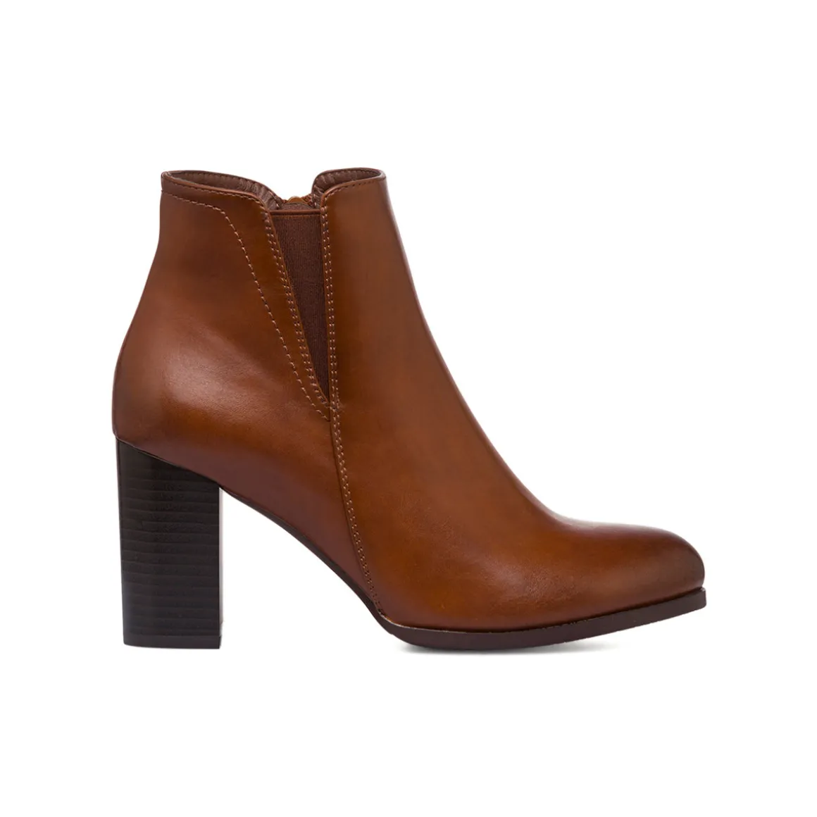 Stivaletti marroni da Donna con tacco 8 cm Lora Ferres