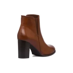 Stivaletti marroni da Donna con tacco 8 cm Lora Ferres