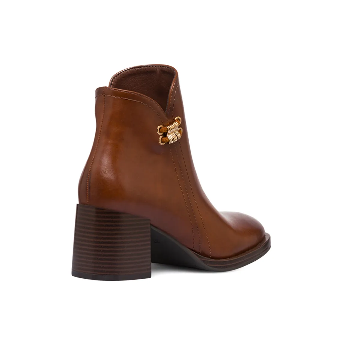 Stivaletti marroni da Donna con tacco 7 cm Lora Ferres