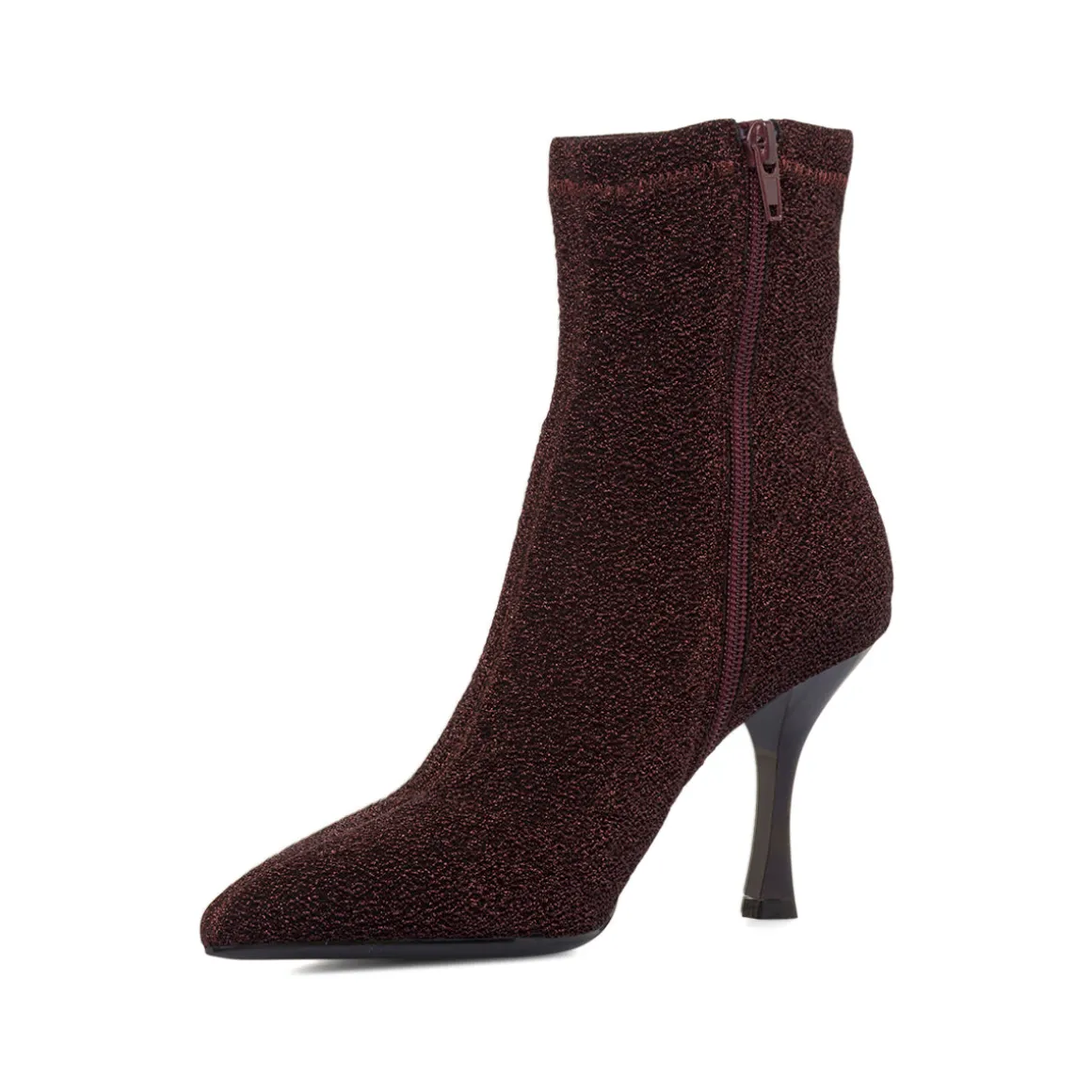 Stivaletti marroni da Donna in tessuto glitterato Lora Ferres