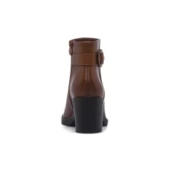 Stivaletti marroni da Donna con fibbia e tacco 7 cm Lora Ferres
