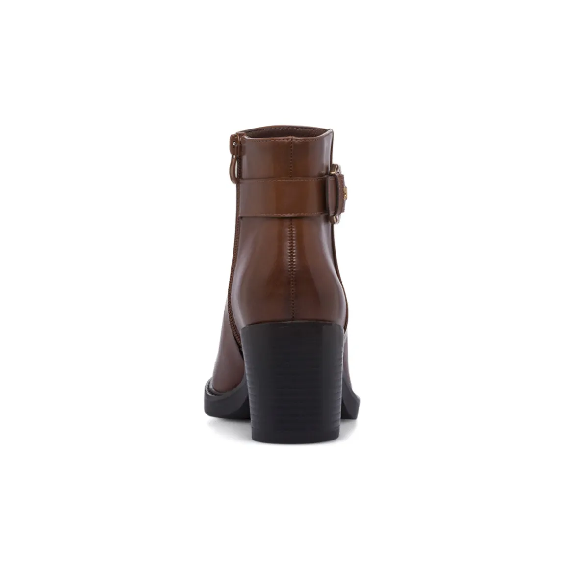 Stivaletti marroni da Donna con fibbia e tacco 7 cm Lora Ferres