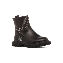 Stivaletti neri Bambina con glitter e strass Le Scarpe di Alice