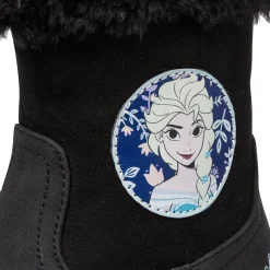Stivaletti neri da bambina con stampa Frozen
