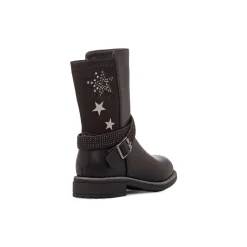 Stivaletti neri da Bambina con dettagli glitter Le scarpe di Alice