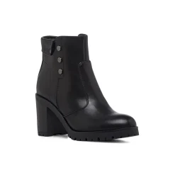 Stivaletti neri da Donna con tacco 8 cm e bottoni Lora Ferres