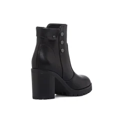 Stivaletti neri da Donna con tacco 8 cm e bottoni Lora Ferres