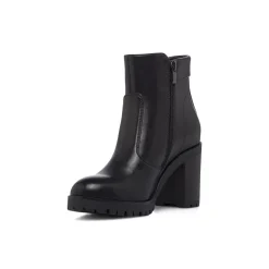 Stivaletti neri da Donna con tacco 8 cm e bottoni Lora Ferres
