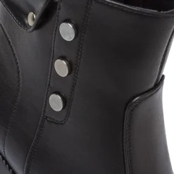 Stivaletti neri da Donna con tacco 8 cm e bottoni Lora Ferres