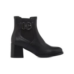 Stivaletti neri da Donna con fibbia e fascia elastica Swish Jeans