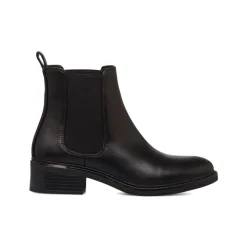Stivaletti neri da donna con fascia elastica P Soft