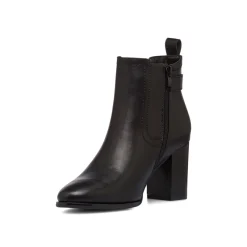 Stivaletti neri da Donna con fibbia e tacco 8 cm Lora Ferres