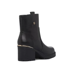 Stivaletti neri da Donna con tacco colonna 7 cm Lora Ferres