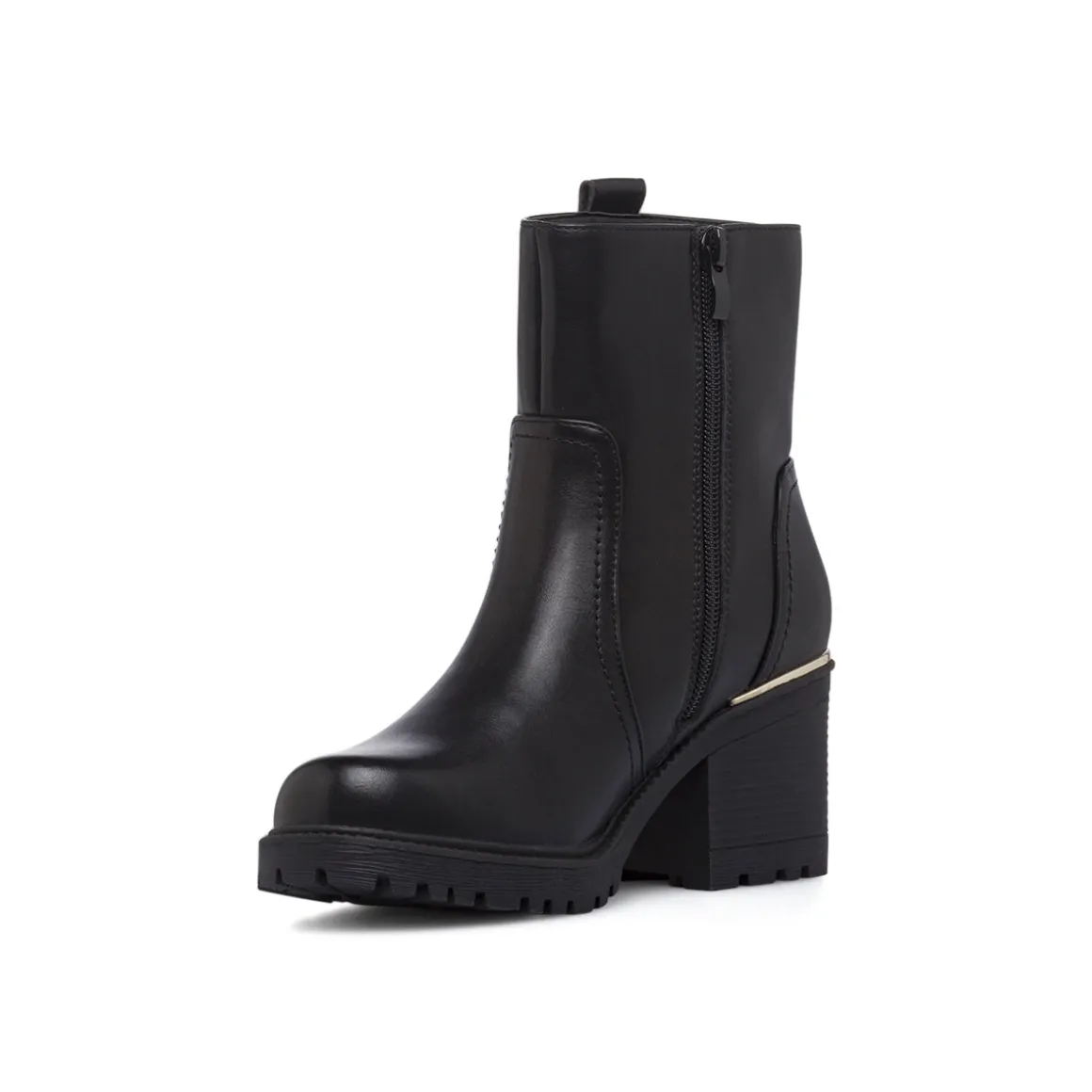 Stivaletti neri da Donna con tacco colonna 7 cm Lora Ferres
