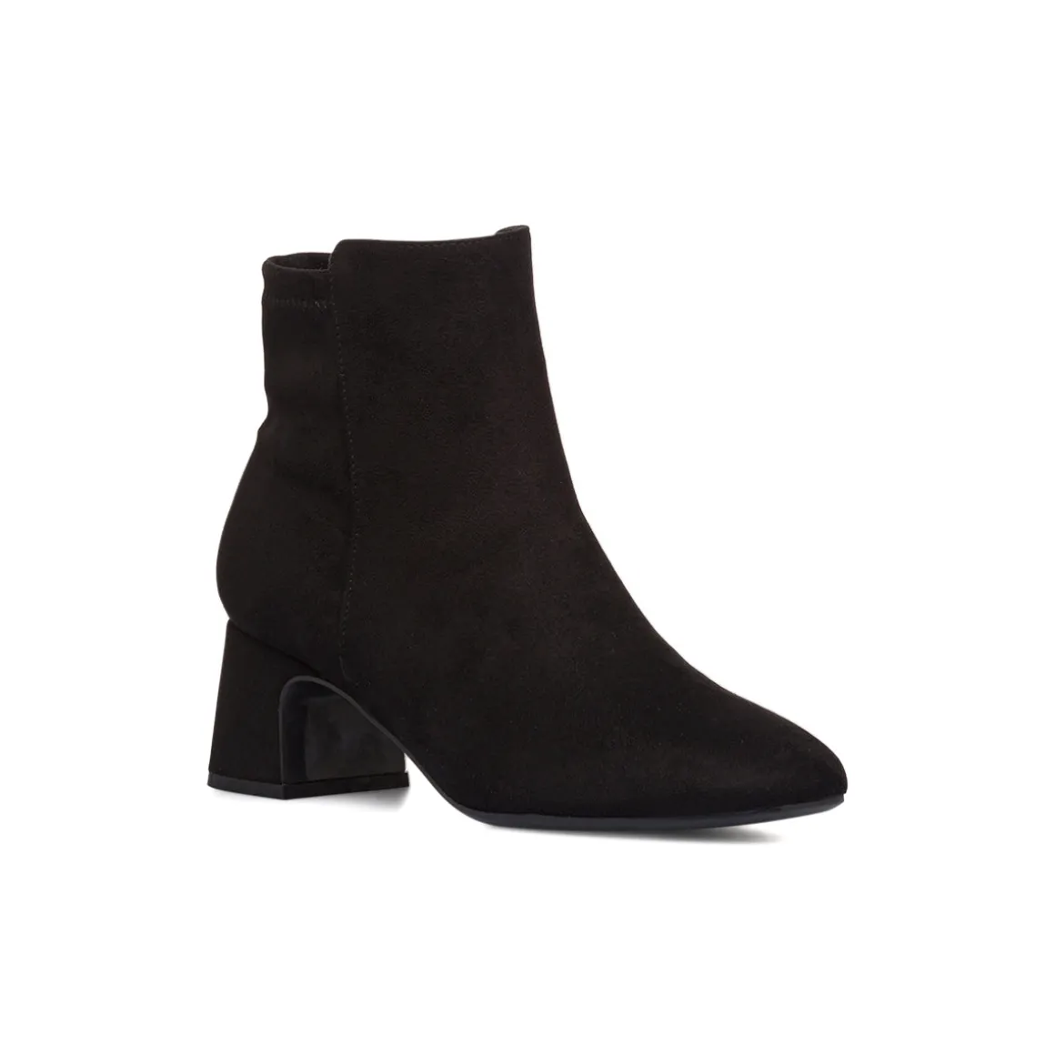 Stivaletti neri da Donna con tacco 6,5 cm effetto scamosciato Swish Jeans