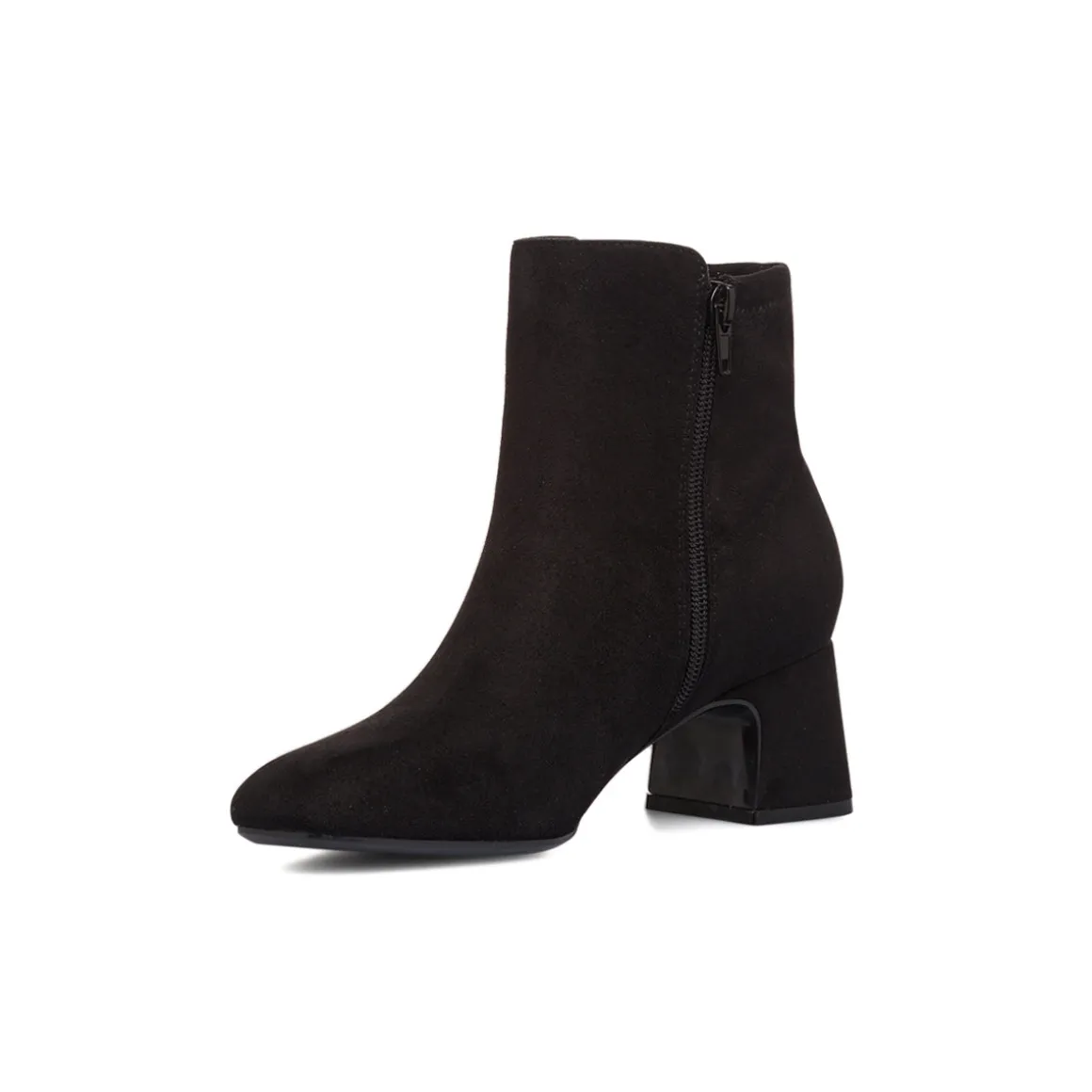 Stivaletti neri da Donna con tacco 6,5 cm effetto scamosciato Swish Jeans