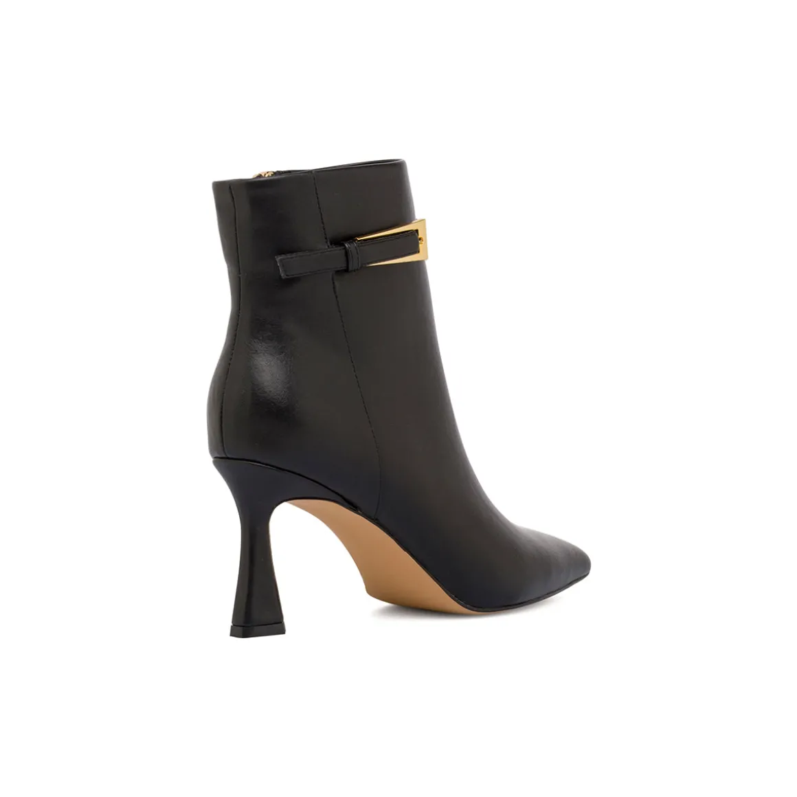 Stivaletti neri da Donna con tacco rocchetto 8 cm e fibbia Lora Ferres