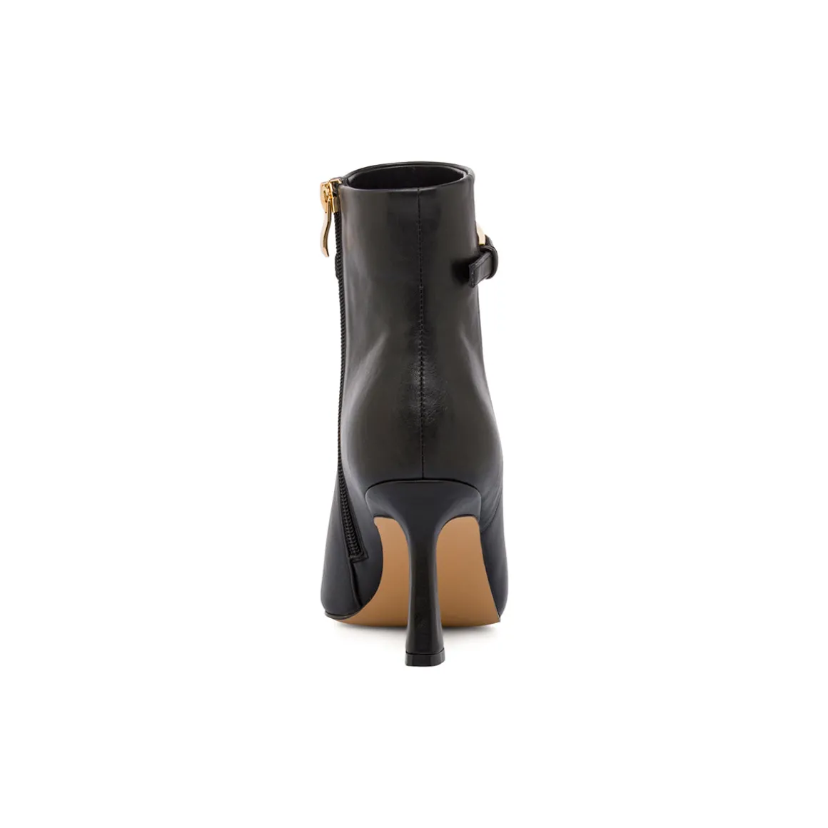 Stivaletti neri da Donna con tacco rocchetto 8 cm e fibbia Lora Ferres