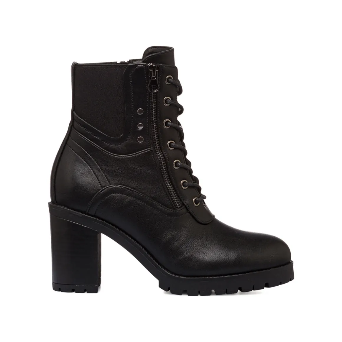 Stivaletti neri da Donna con tacco 8 cm Lora Ferres