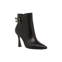 Stivaletti neri da Donna con fibbie e tacco 9 cm Lora Ferres