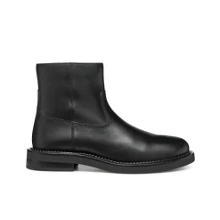 Stivaletti neri da Donna in pelle con suola traspirante Geox