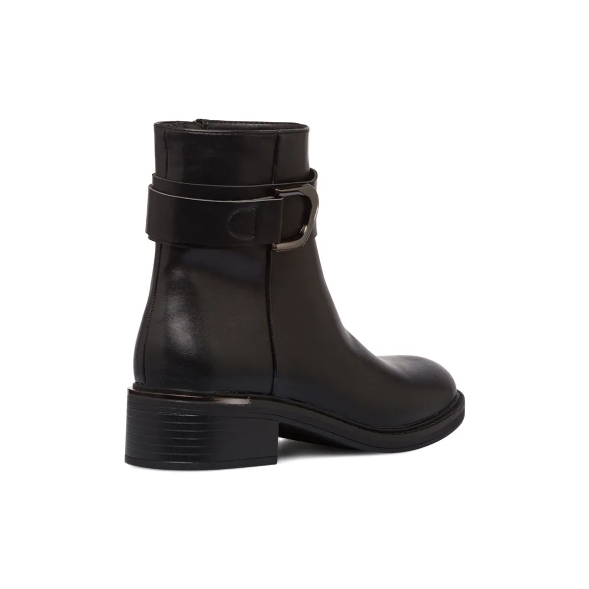 Stivaletti neri da donna con cinturino P Soft