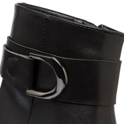 Stivaletti neri da donna con cinturino P Soft