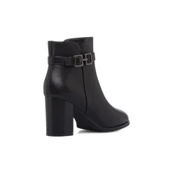 Stivaletti neri da Donna con fibbia e tacco 8 cm Lora Ferres