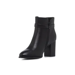 Stivaletti neri da Donna con fibbia e tacco 8 cm Lora Ferres