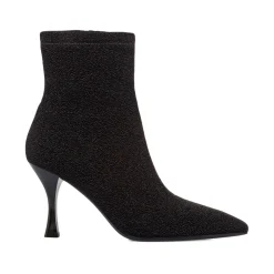 Stivaletti neri da Donna con tacco 8,5 con glitter Lora Ferres