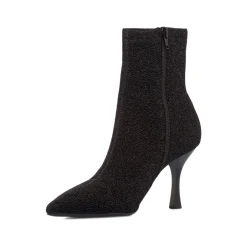 Stivaletti neri da Donna con tacco 8,5 con glitter Lora Ferres