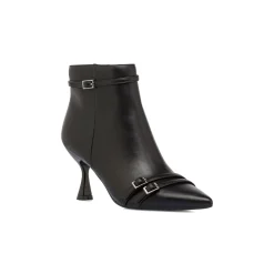 Stivaletti neri da Donna con fibbie e tacco 7,5 cm Swish Jeans