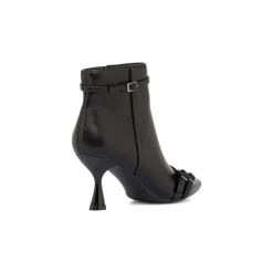Stivaletti neri da Donna con fibbie e tacco 7,5 cm Swish Jeans