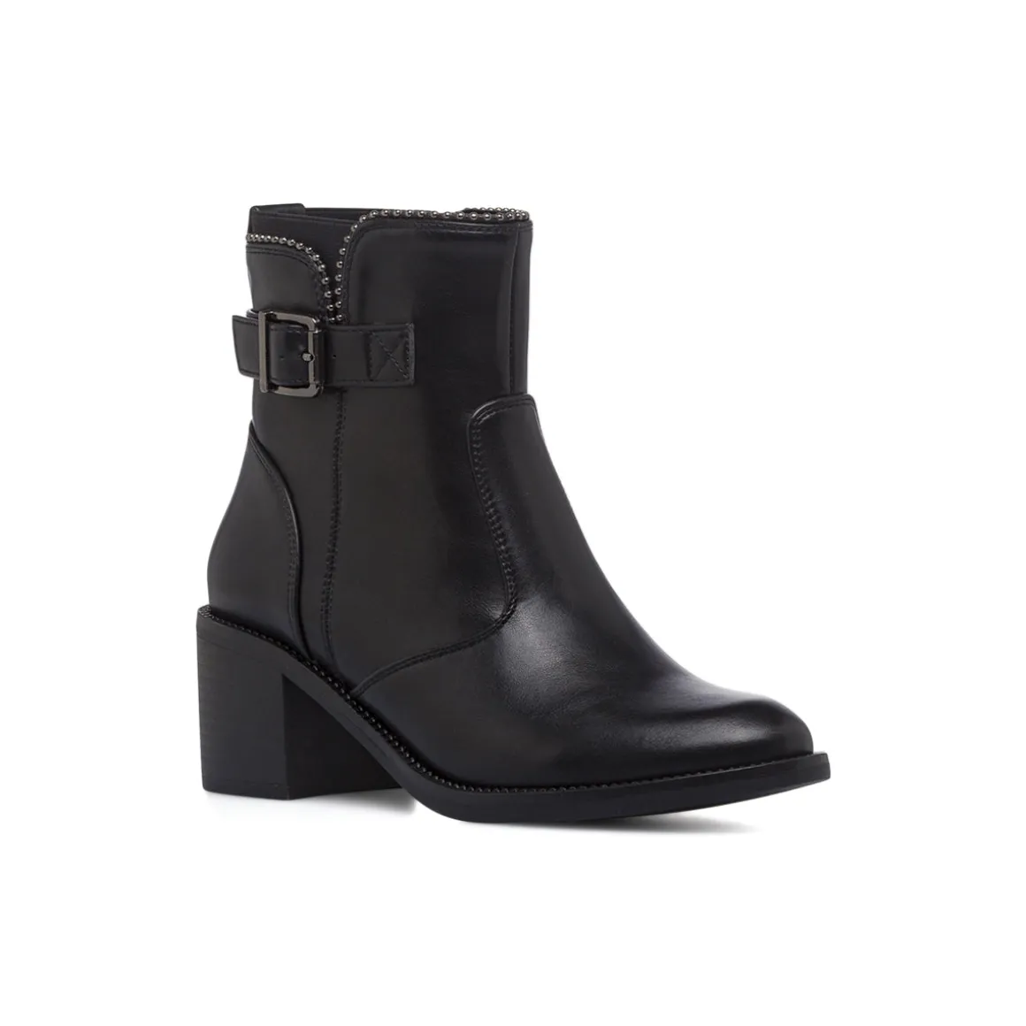 Stivaletti neri da Donna con fibbia e tacco 6 cm Lora Ferres