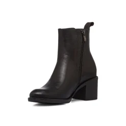 Stivaletti neri da donna con fascia elastica e tacco 6 cm Lora Ferres