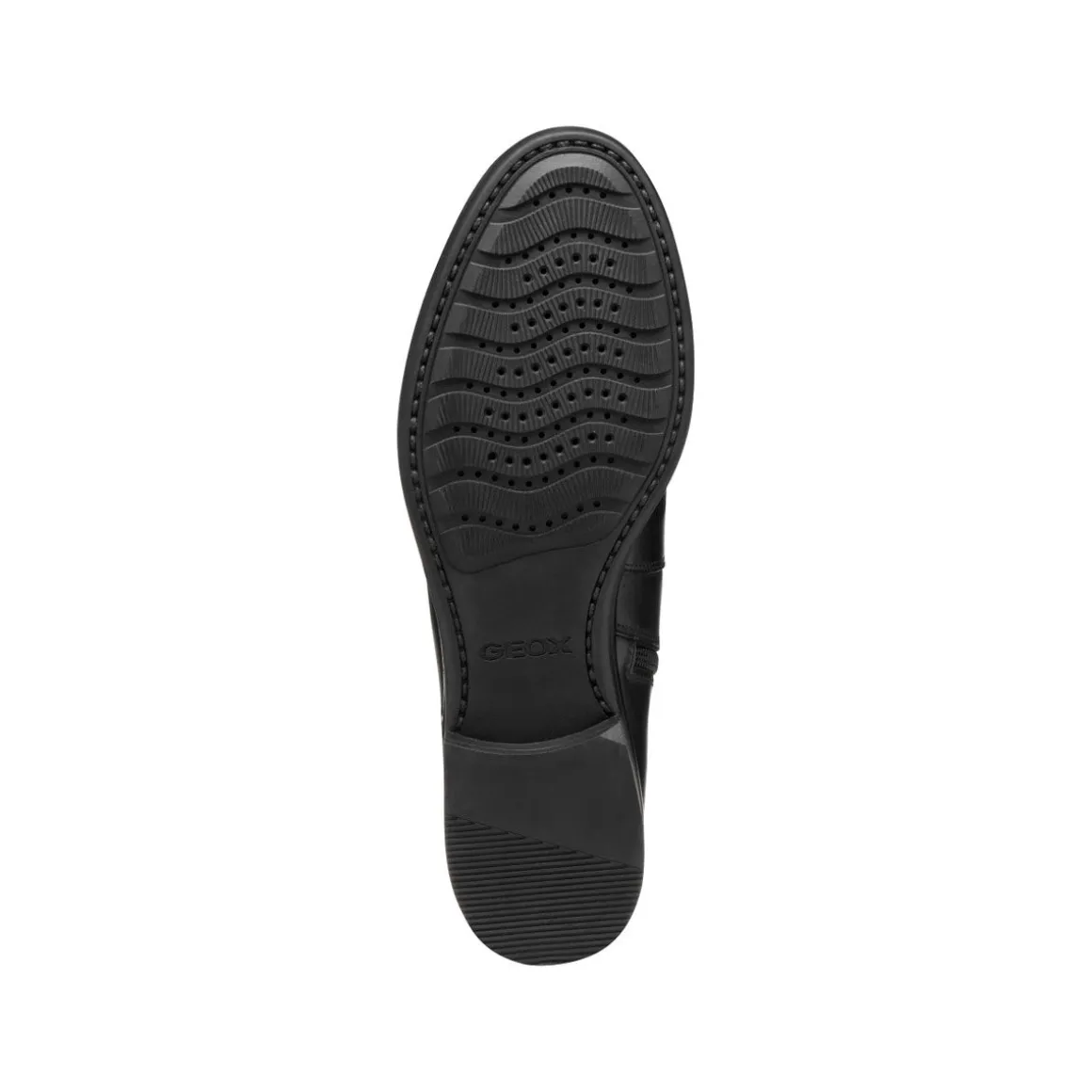 Stivaletti neri da Donna in pelle con dettagli metallici Geox